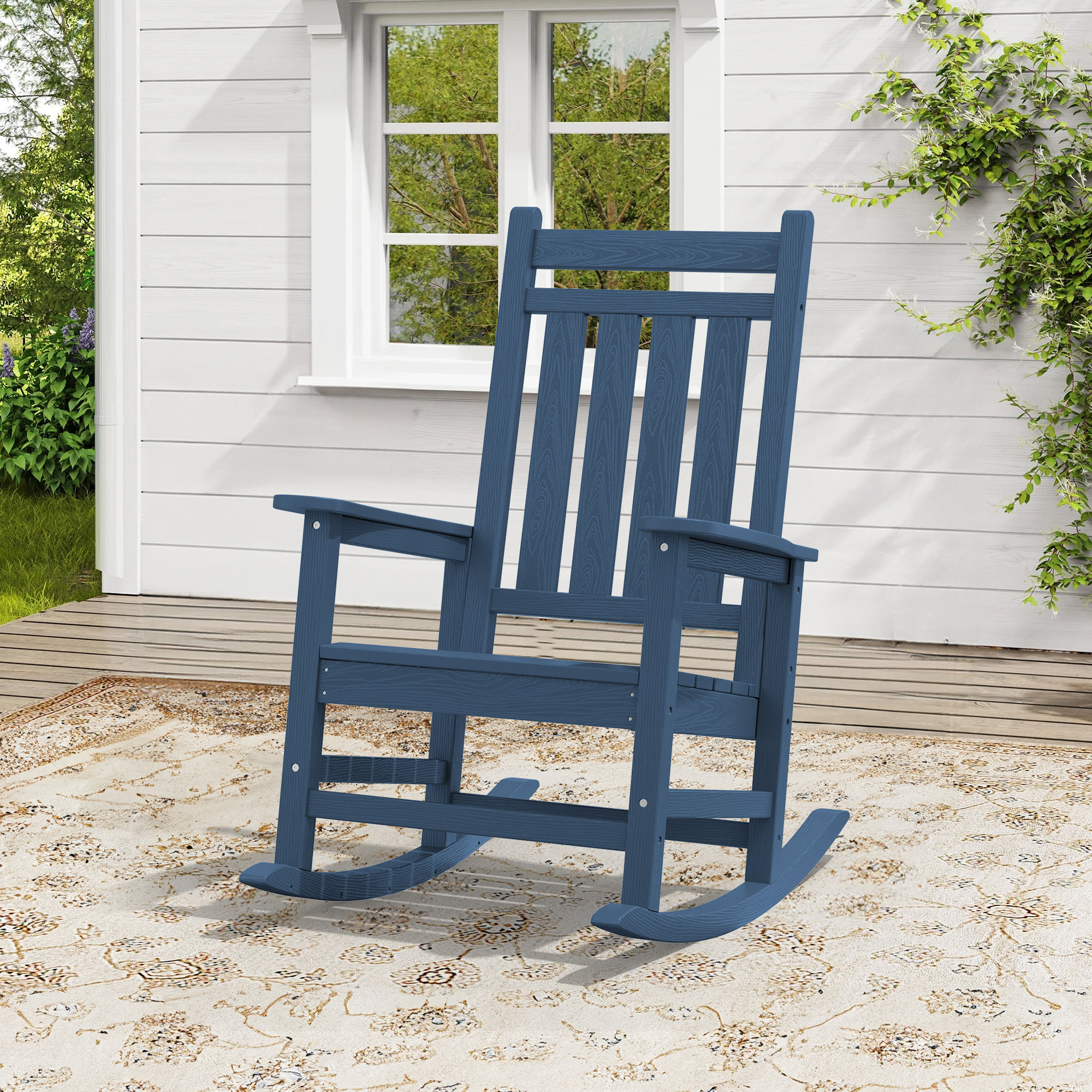 Rosecliff Heights Wolak HDPE Rocking Adirondack Chair & Reviews